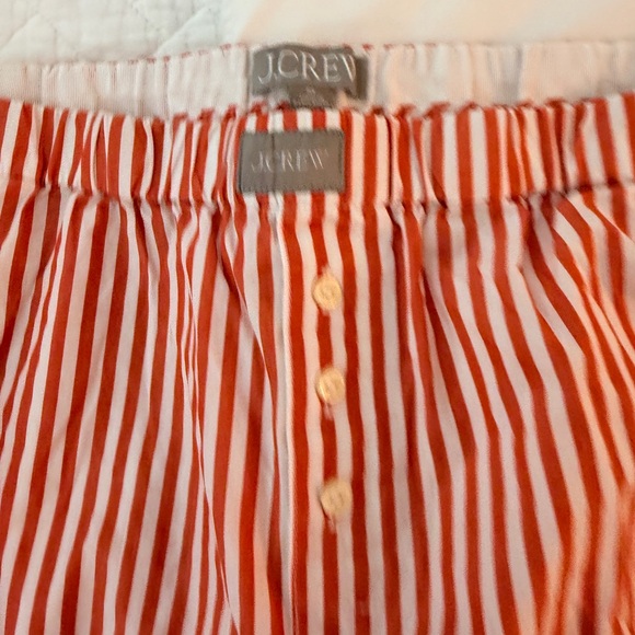 J Crew women’s Red and White Striped Pajama Set - Picture 4 of 6